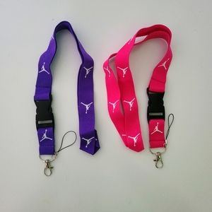 Jordan Combo C One Size Lanyards with Clip (2 Purple)